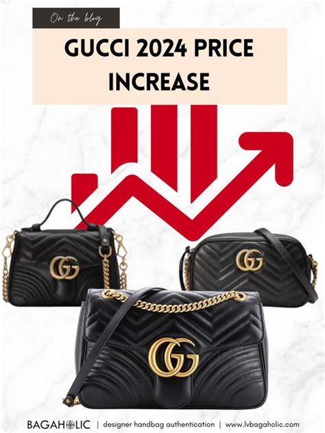 gucci bag price increase|gucci marmont price increase.